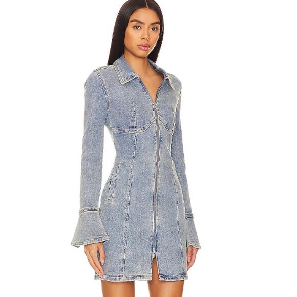 BLANKNYC Denim Mini Dress Smooth Talker Size XS - Picture 2 of 11